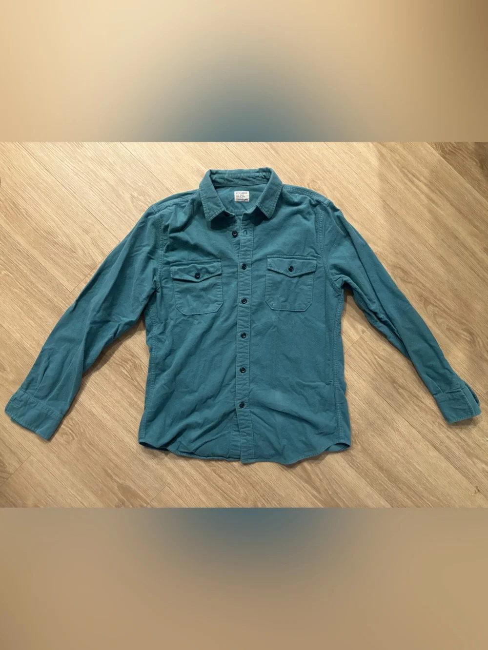 J. Crew Teal Chambray Work Shirt